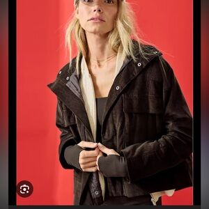 Offline by Aerie Cropped Brown Corduroy Jacket